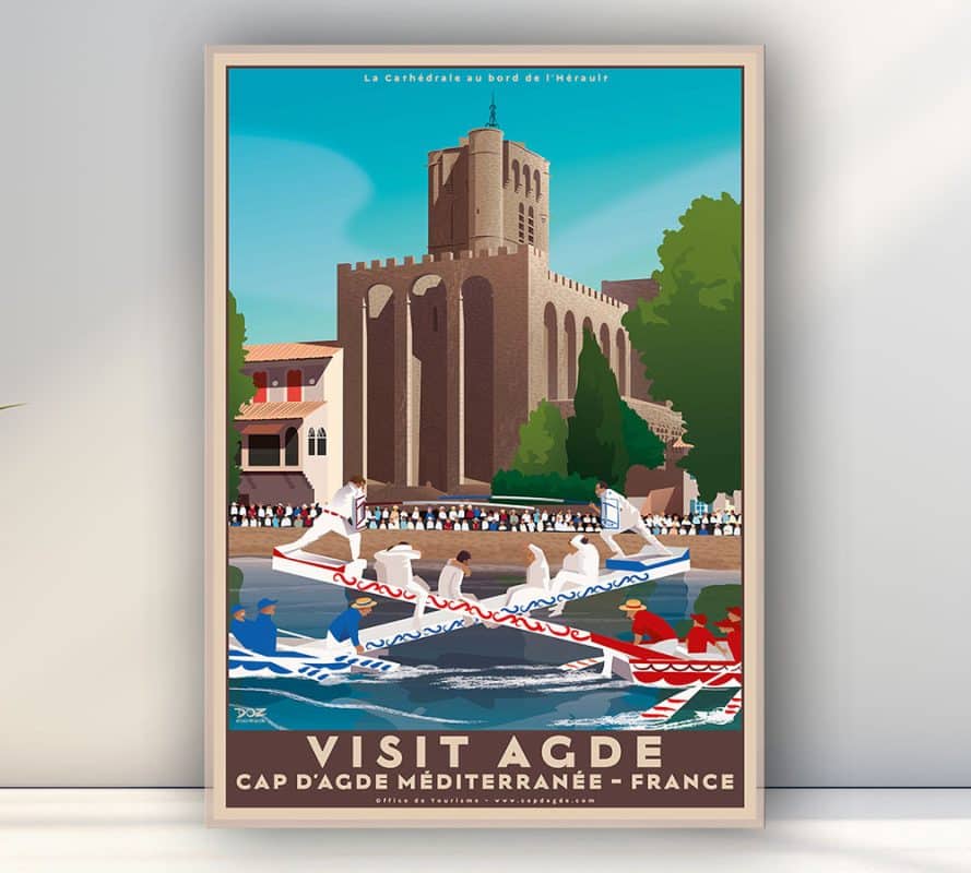 Affiche « Visit Agde » ©Doz