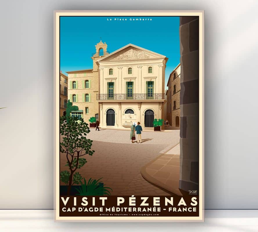 Affiche « Visit Pézenas" ©Doz